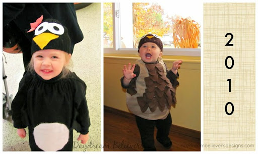 Handmade Penguin and Owl costume for girls easy DIY Handmade Penguin and Owl costume for girls easy DIY